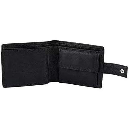 Genuine Mens Leather Wallet with RFID Trifold Vintage Design