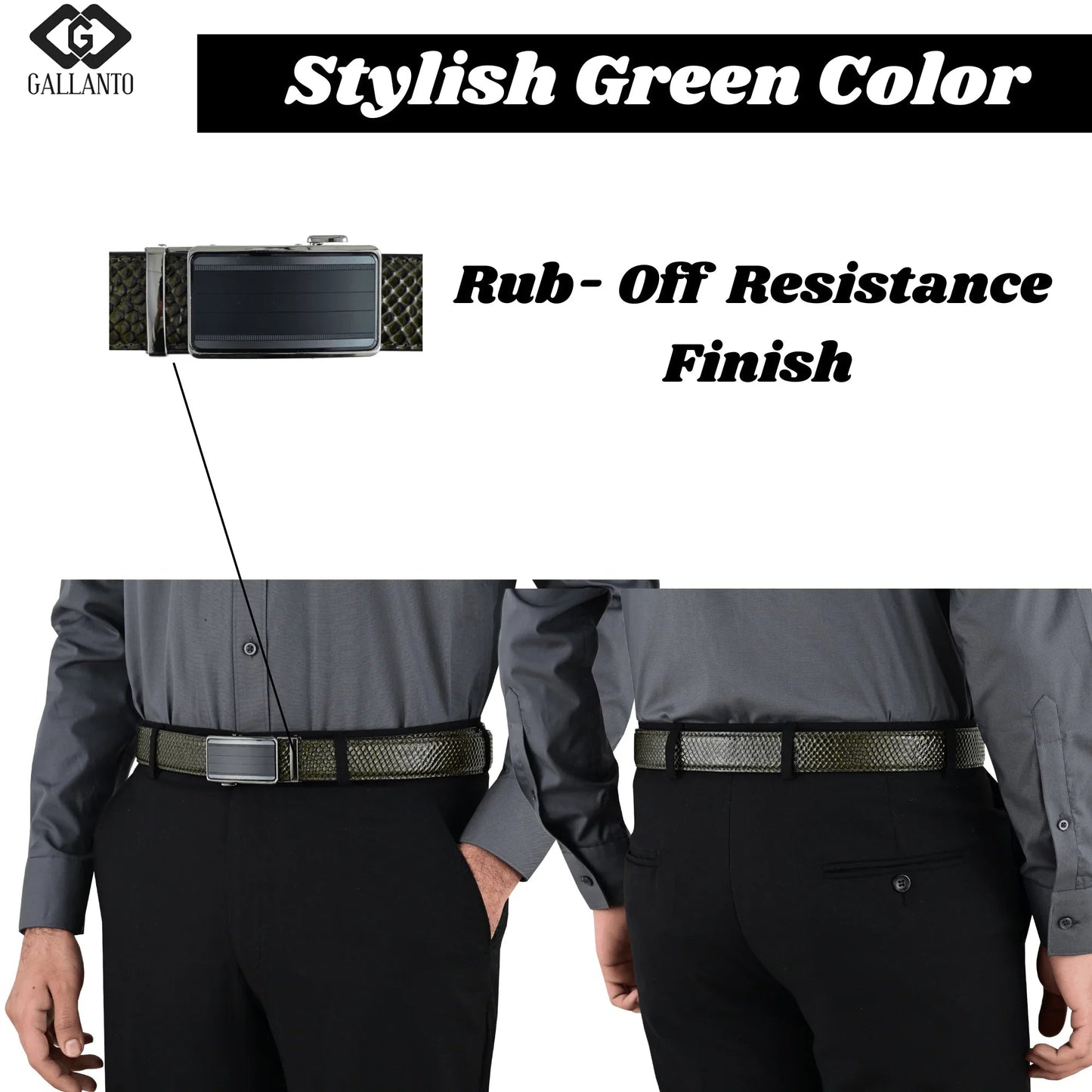 premium mens gift box with genuine leather wallet and ratchet belt