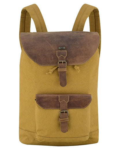 Travel Backpack – Premium Canvas & Leather Laptop Backpack