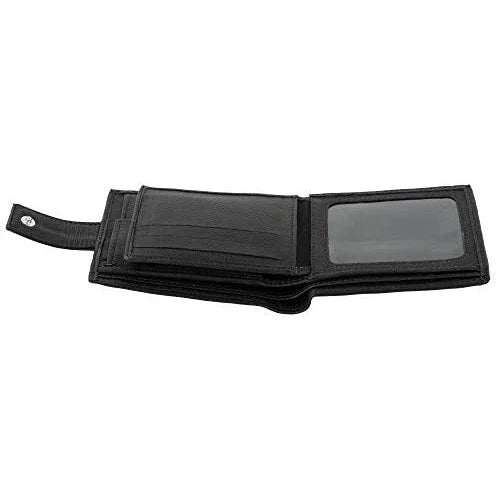 genuine mens leather wallet with rfid trifold vintage design