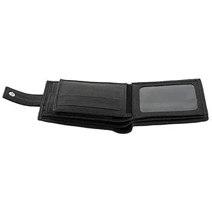 Genuine Mens Leather Wallet with RFID Trifold Vintage Design