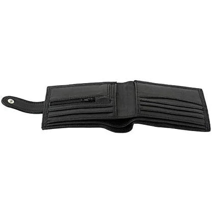 Mens Wallet Genuine Leather RFID Bifold Wallet with Coin Pocket