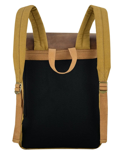 Travel Backpack – Premium Canvas & Leather Laptop Backpack