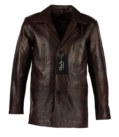 Mens Leather Clothing – Max Payne Inspired Leather Coat