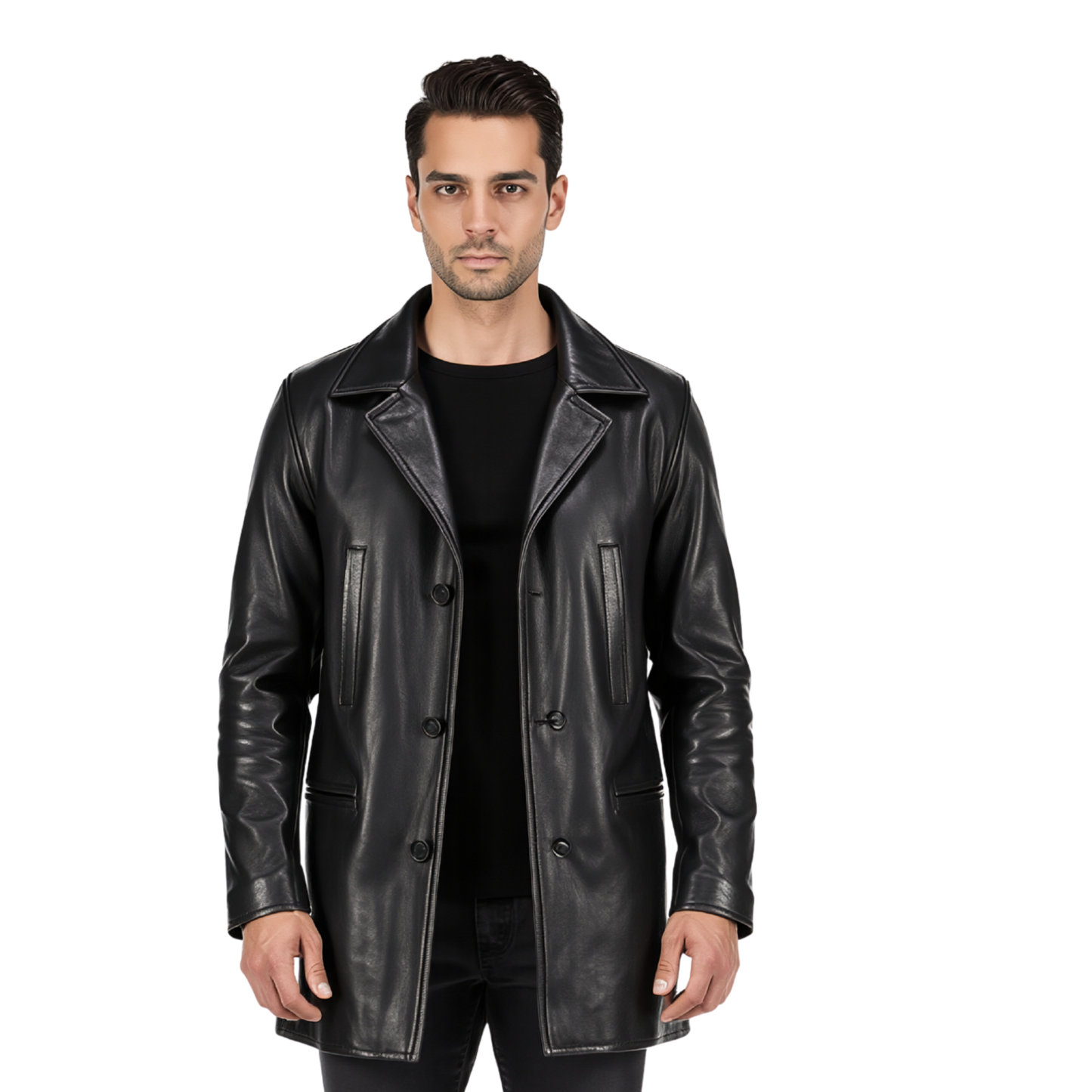 mens leather clothing – max payne inspired leather coat