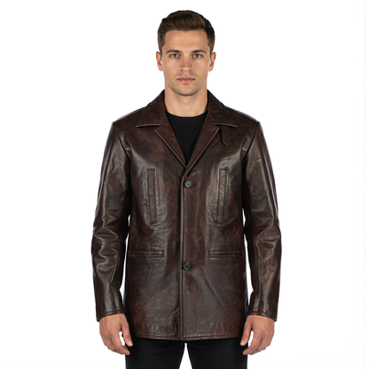 Mens Leather Clothing – Max Payne Inspired Leather Coat