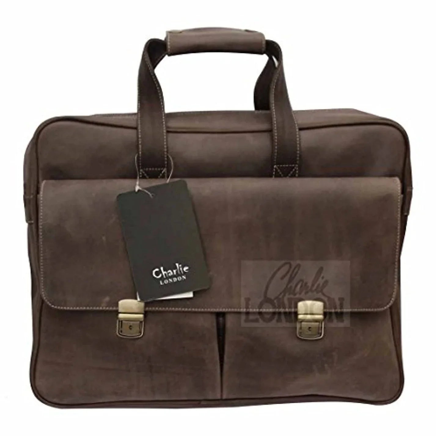 mens genuine vintage leather laptop briefcase satchel shoulder messenger bags -