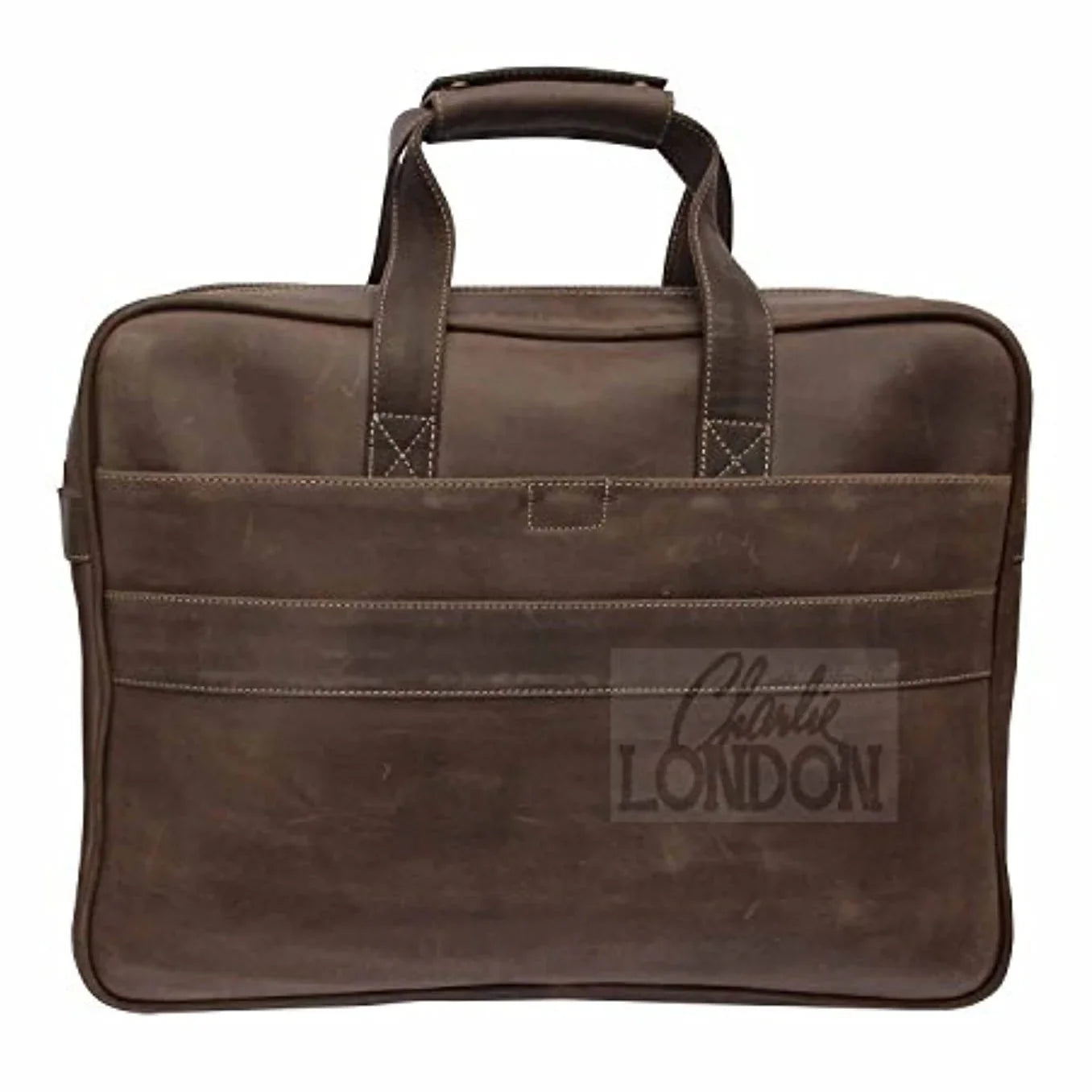 mens genuine vintage leather laptop briefcase satchel shoulder messenger bags -