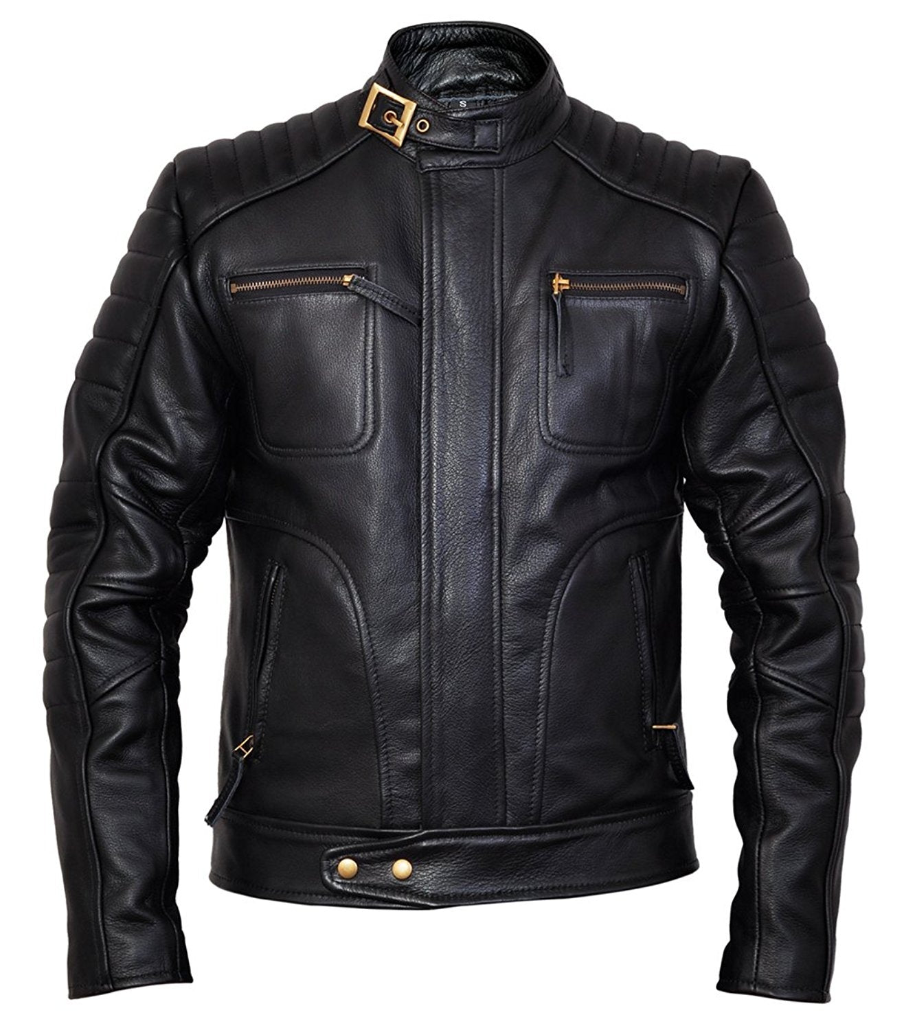 weybridge real leather jacket-man in leather jacket looks stunning