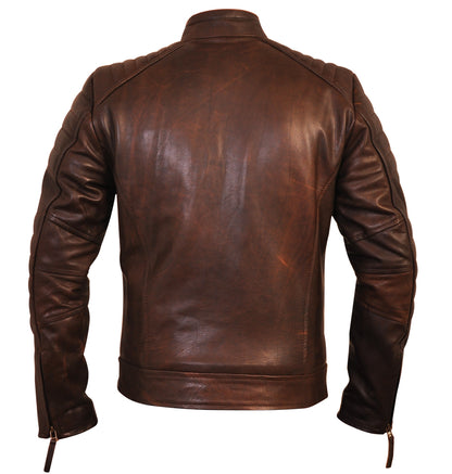 Weybridge Real Leather Jacket-Man in Leather Jacket Looks Stunning