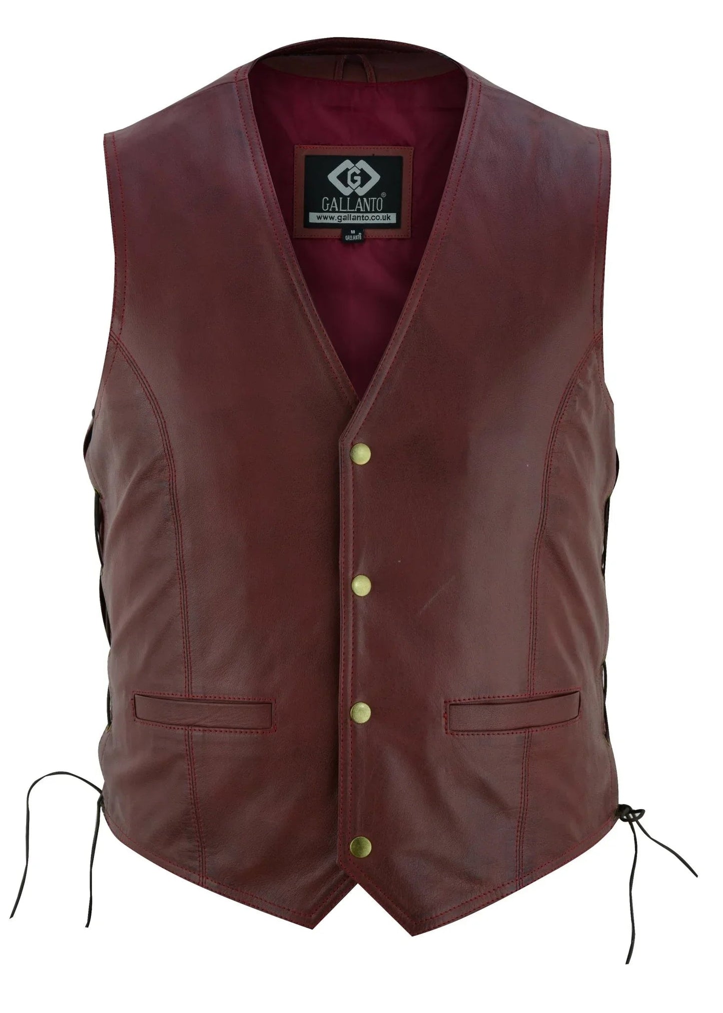 leather bike vest for vintage motorcycle and casual wear