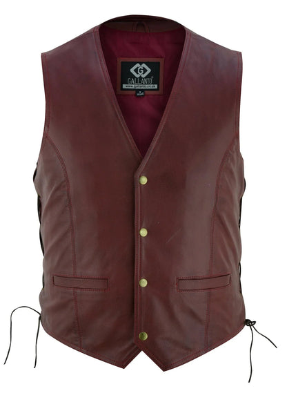 Leather Bike Vest for Vintage Motorcycle and Casual Wear