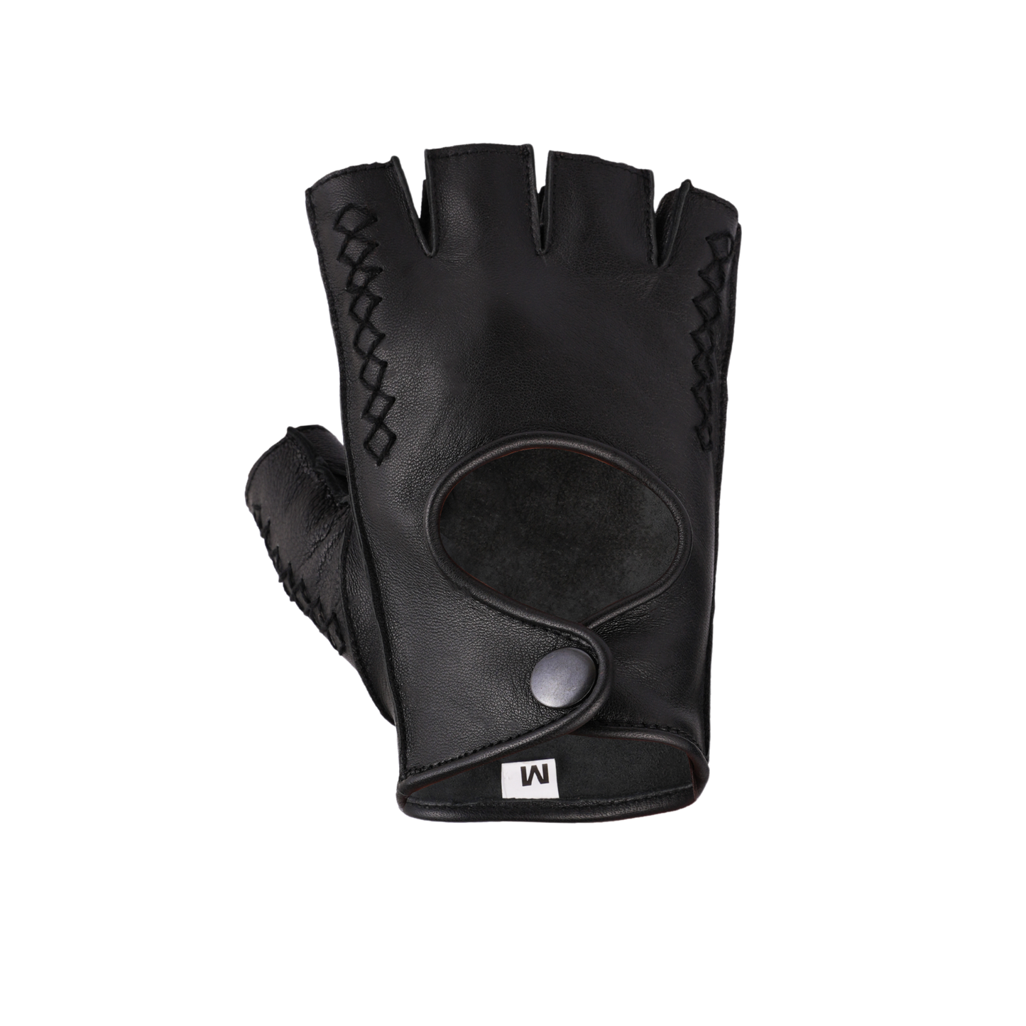 leather fingerless gloves – premium half finger driving & riding gloves