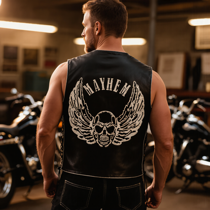 Mens Vest Designer for Motorcycle Riding and Biker Fashion