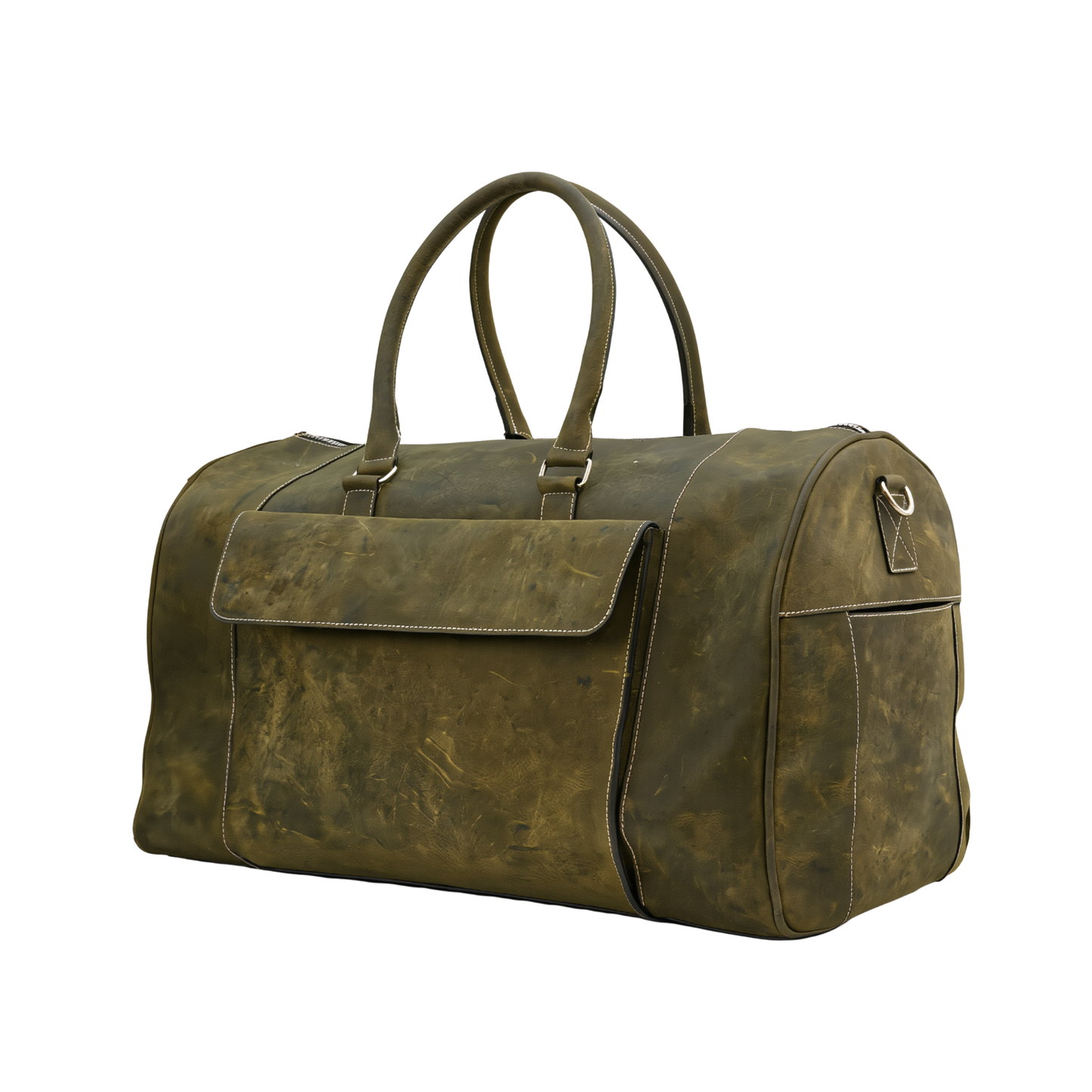 leather duffle bag for men – spacious travel, gym & weekend bag