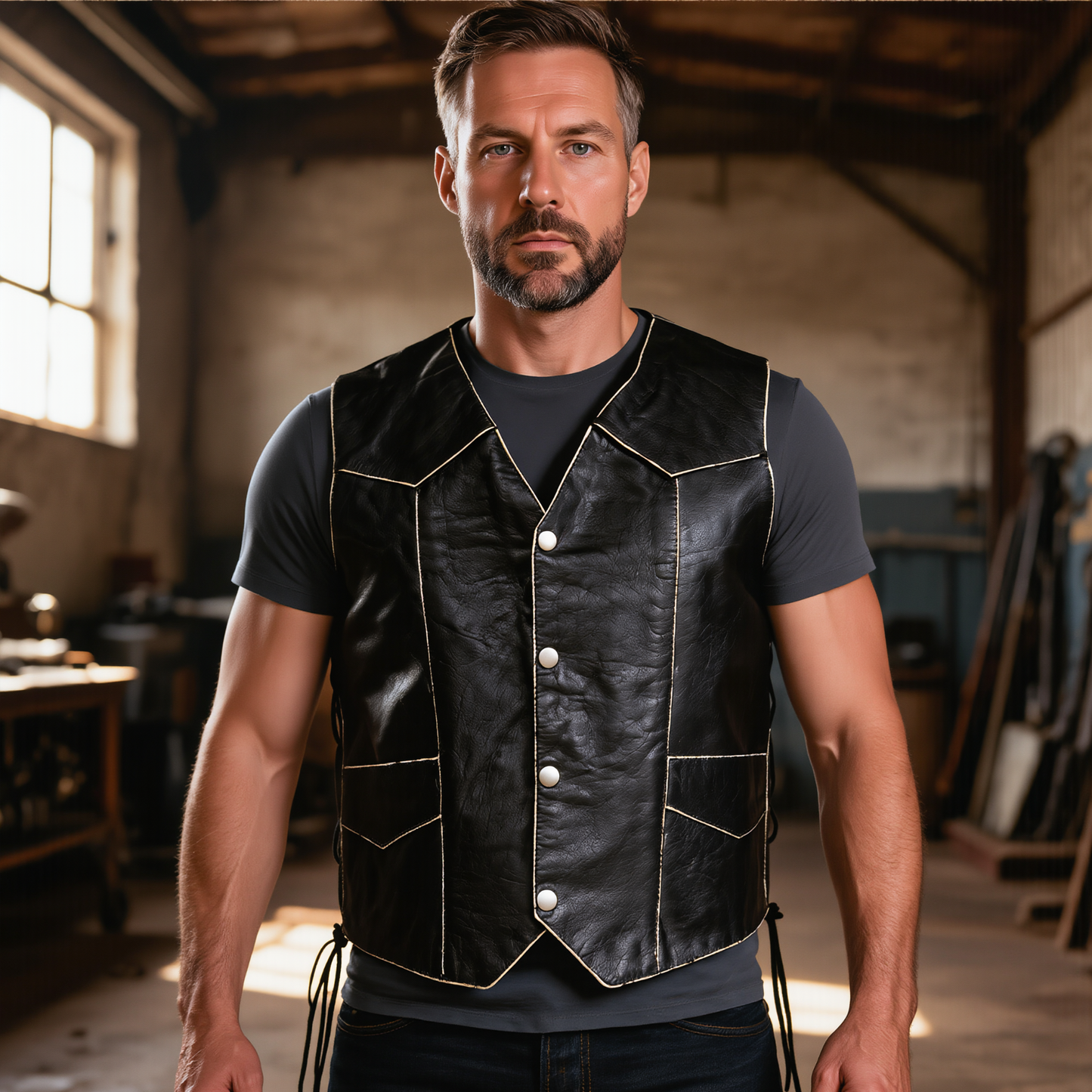 motorbike waistcoat for motorcycle riding and biker style