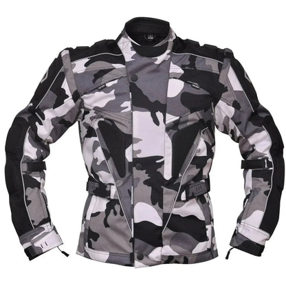 Raven Textile Motorcycle Armoured Jacket (Cordura Fabric Biker Advanced Black - 