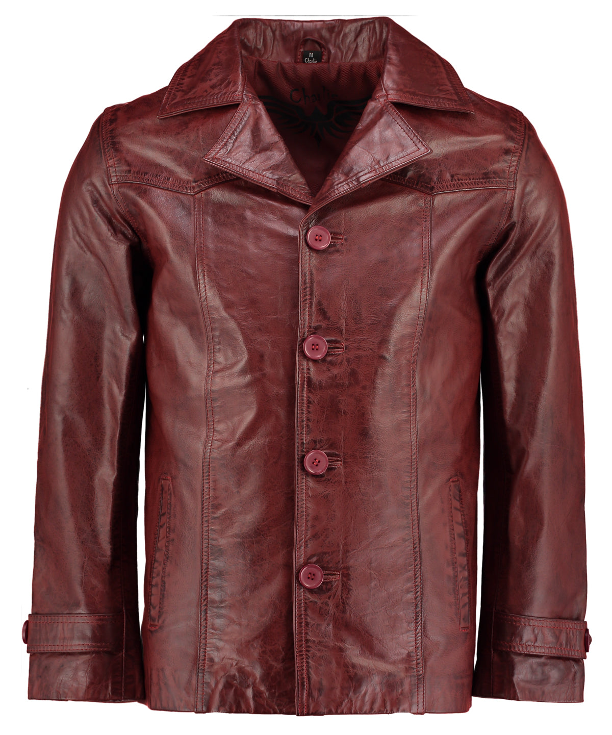 mens leather jackets – cowhide heist antique long coat