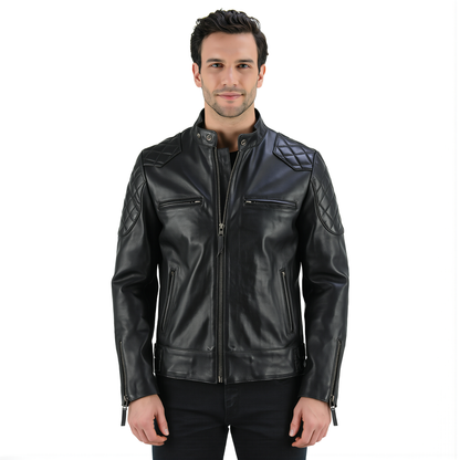 Mens Leather Jackets Stannard Premium Cowhide Fashion Jacket