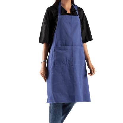 Unisex Heavy - Duty Cotton Twill Apron – Adjustable Fit with Large Front Pocket - 
