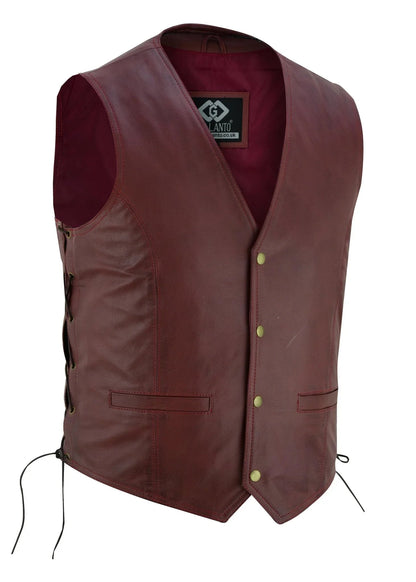 Leather Bike Vest for Vintage Motorcycle and Casual Wear