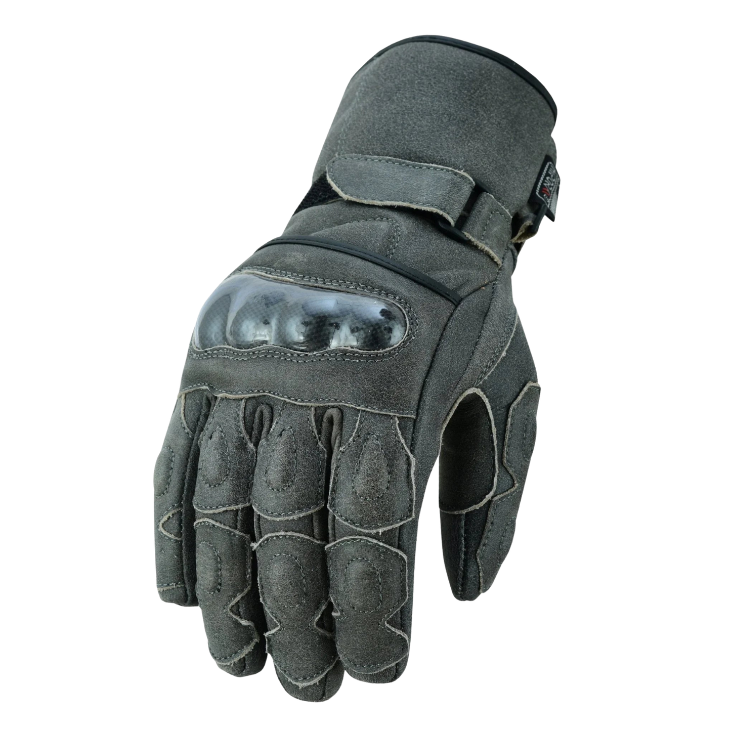 motorcycle gloves premium leather with carbon knuckle armour