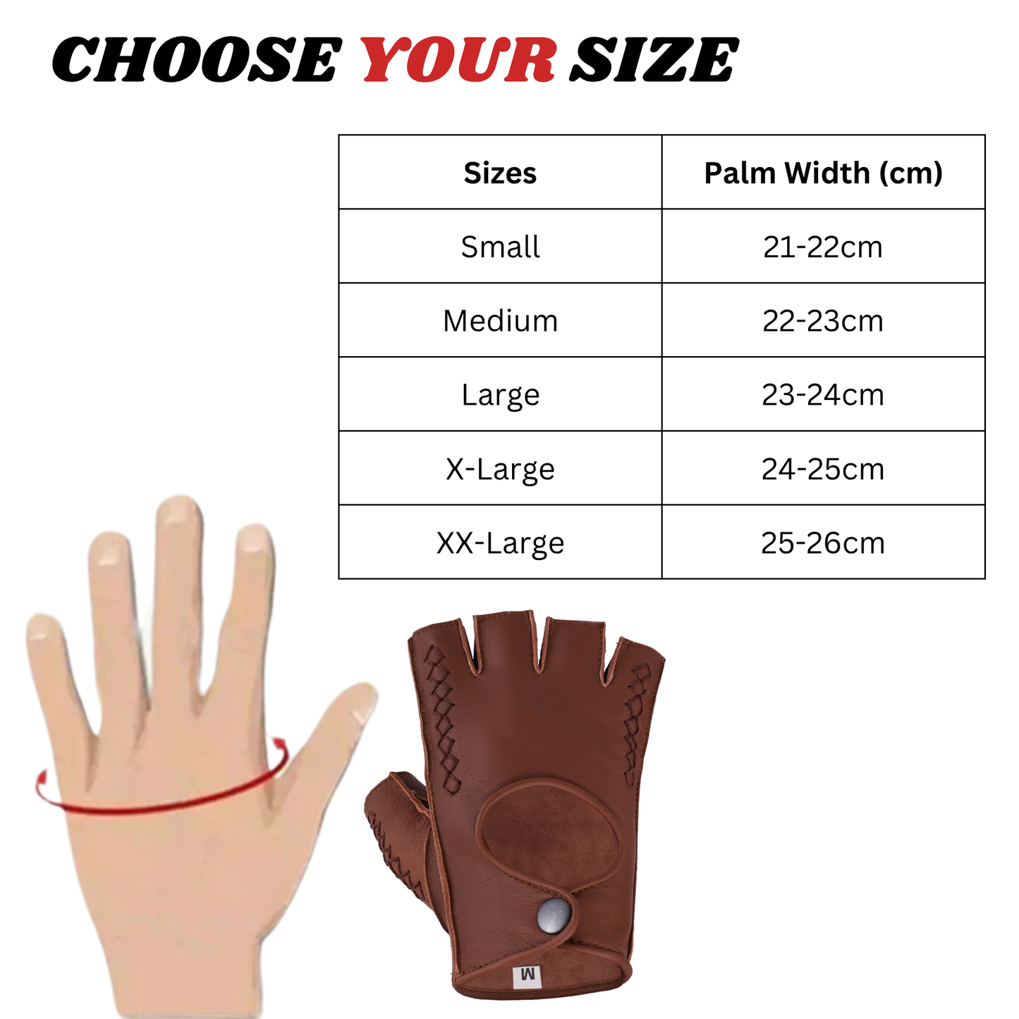 leather fingerless gloves – premium half finger driving & riding gloves